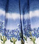 Юбка из матлассе с цветочным принтом Monnalisa, синий - фото 3