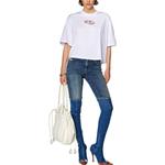 Футболка Diesel T Buxt Crop из хлопка, белая - фото 3