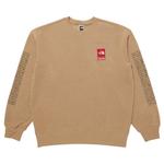Толстовка Supreme x The North Face Crewneck, бежевый - фото