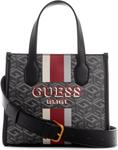 Женская мини-сумка GUESS Silvana 2 Comprtmnt., Charcoal Logo - фото 2