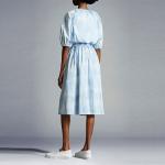 Moncler Женское синее платье с короткими рукавами - фото 4