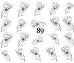 Водные наклейки для ногтей - №89, inna - фото