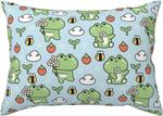 Pevtufa Наволочка с принтом лягушек Cute Floral Frog - фото