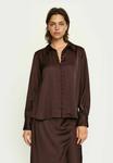 Блуза Soft Rebels Button-down blouse, Coffee Bean/Brown - фото