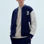 Бейсбольная куртка унисекс темно-синий Mlb - фото 3