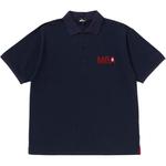 Базовый поло Bape A BATHING APE, темно-синий - фото