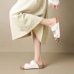 Шлепанцы женские Agsdon, бежевый - фото 16