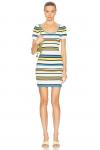 Мини-платье Kimberly Solid & Striped, Variegated Stripe - фото
