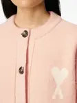 Кардиган с монограммой Ami de Coeur AMI Paris, розовый - фото 6