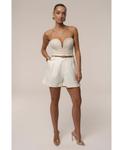Шорты-карго с поясом JLUXLABEL, Ivory - фото 2