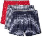 Columbia мужские Pfg Woven Boxer 3 Pack, Navy/Red - фото