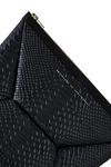 Кожаный клатч X-Pouch с эффектом змеиной кожи в черном цвете Python AMPERSAND AS APOSTROPHE - фото 2