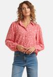 Блуза Smashed Lemon Button-down blouse, Cerise/Light Pink - фото