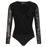 Тонкое подтянутое боди Desigual, черный - фото