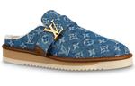 Тапочки x nigo cosy mules 'denim monogram' Louis Vuitton, синий - фото 2