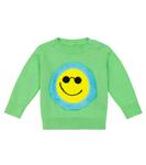 Детский хлопковый свитер Stella McCartney Kids, Greenish - фото