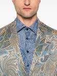 Блейзер с узором пейсли ETRO, синий - фото 5