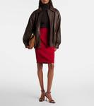 Кошелёк на цепочке Cassandre Envelope Large Saint Laurent, Orange Camel Cogn - фото 5