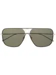 Солнцезащитные очки-пилоты Thom Browne Eyewear, черный - фото