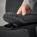 Офисный стул Ikea Gronfjall, Letafors серо-черный - фото 4