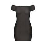 Платье SKIMS Mesh Cover Ups Mini, черный - фото