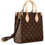 Сумка Louis Vuitton Sac Plat BB Monogram, коричневый - фото 3