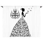 Штора twentyfour Mode (2 шт), 245 см, серый/белый - фото