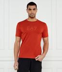 Футболка мужская Ea7 с логотипом бренда, оранжевый - фото