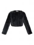Укороченная куртка из овчины IRO, черный - фото