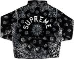 Куртка Supreme Bandana Faux Fur Bomber Jacket 'Black', черный - фото 3