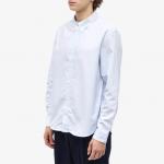 Рубашка A.P.C. Greg Log Button Down Stripe, голубой - фото 3