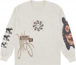 Лонгслив Cactus Jack by Travis Scott Air Records Long-Sleeve Tee 'Off White', кремовый - фото