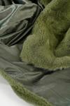 Плед H&M Polar, темно-зеленый - фото 4
