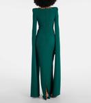 Украшенное платье из крепа Safiyaa, Botanic With Multi-Gold - фото 3