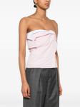 Топ из поплина Miu Miu, розовый - фото 3