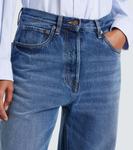 Широкие джинсы Prada, светло-синий - фото 4