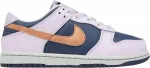Кроссовки Nike Dunk Low SE PS 'Copper Swoosh', фиолетовый - фото