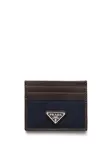 Кошелек с логотипом Prada, синий - фото
