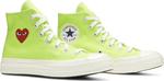 Кроссовки Converse Comme des Garçons PLAY x Chuck 70 High Bright Green, зеленый - фото 8