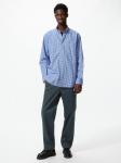 Рубашка Uniqlo Broad Check Button Down, 64 синий - фото 4
