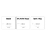 Браслет Messika Move Uno Black Cord, белое золото/бриллианты - фото 4