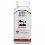 Mega Multi мультивитамины для женщин 90 таблеток, 21st Century - фото 2