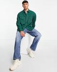 Зеленая джинсовая рубашка оверсайз ASOS DESIGN - фото 5