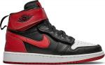 Кроссовки Air Jordan 1 High FlyEase GS Black Gym Red, черный - фото