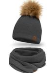 Шапка Vivisence 7041 Set, темно-серый - фото