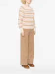 Полосатый свитер с люрексом TWINSET, нейтральный - фото 3