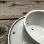 Чашка для эспрессо "Муравьи", фарфор с ручной печатью - фото 6