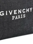 Джинсовый клатч с принтом-логотипом Givenchy, черный - фото 4