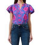 Блузка Bethel Top в синем цвете SUGARLIPS - фото