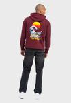Толстовка Oldskull Retro Pixel Wave Logo Graphic, бордовый - фото 3